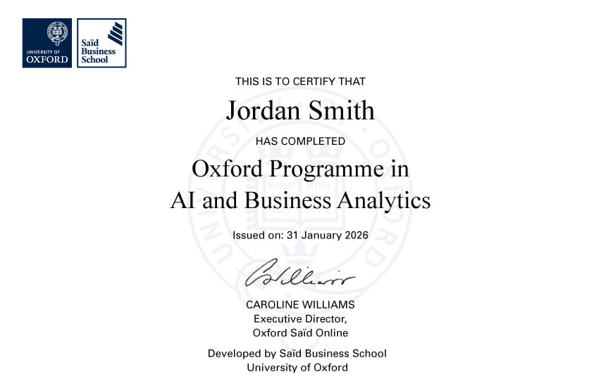 A credential of global distinction