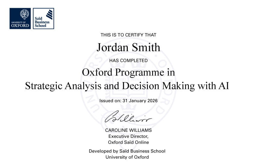 A credential of global distinction